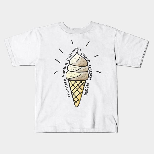 Ice cream vine Kids T-Shirt by cpickgraphics